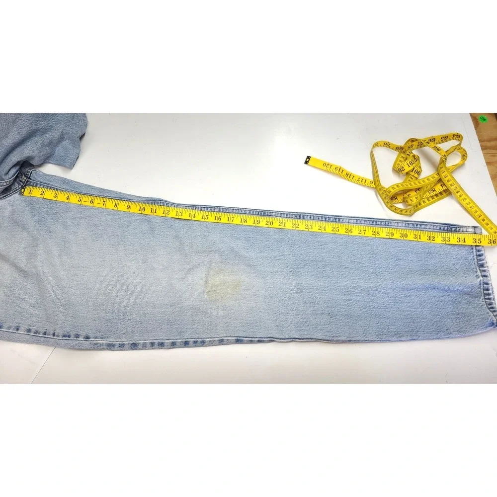 Vintage Levis Jeans Mens 36x36 Blue Denim 550 Relaxed Fit‎ Light Wash Y2K Faded